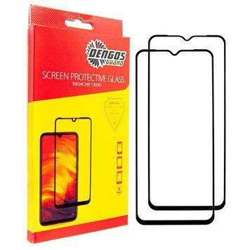 Захисне скло Dengos для Xiaomi Redmi A4 Black Full Glue 2шт (DG-TG2P-65) [600795]