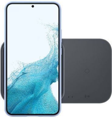 Зарядний пристрій бездротовий Samsung Duo 15Вт, сірий темний (EP-P5400BBEGEU) [108401]