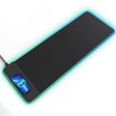 Килимок для миші з бездротовим зарядним пристроєм Choetech RGB Illuminated 15W Wireless Charging Mouse Pad (T543-F) [606853]