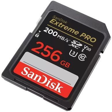 Карта пам'яті SanDisk SD 256GB C10 UHS-I U3 R200/W140MB/s Extreme Pro V30 (SDSDXXD-256G-GN4IN) [110560]