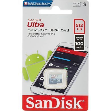 Карта пам&rsquo;яті MICRO SDXC 512GB UHS-I SANDISK (SDSQUNR-512G-GN3MN) [501195]