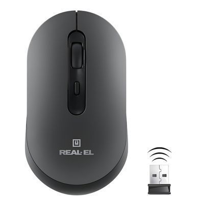 Миша бездротова REAL-EL RM-470W Dark Gray (EL123200049) [606729]