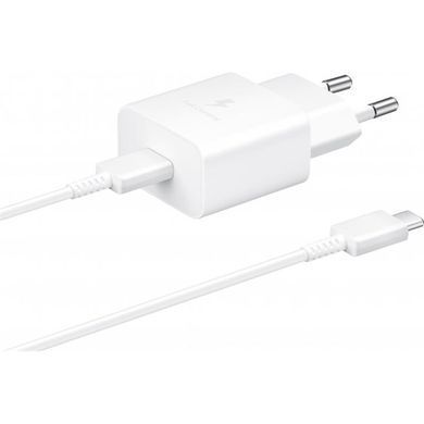 Мережевий зарядний пристрій Samsung 15W (1USBx3A) White + кабель Type-C (EP-T1510XWEGRU) [603129]