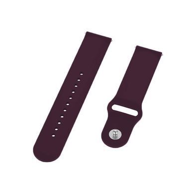 Силіконовий ремінець BeCover для Xiaomi Amazfit Bip/Bip Lite/Bip S Lite/GTR 42mm/GTS/TicWatch S2/TicWatch E Purple-Wine (706198) [604730]