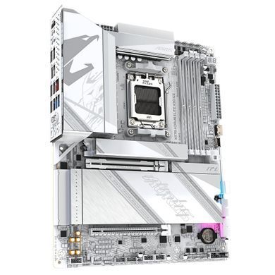 Материнська плата GIGABYTE X870 A ELITE X3D ICE sAM5 X870 4xDDR5 M.2 HDMI DP Wi-Fi BT ATX білий (X870_A_ELITE_X_ICE) [112347]
