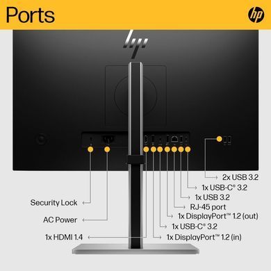 Монітор HP E24u G5 USB-C FHD Monitor (6N4D0AA) [302592]