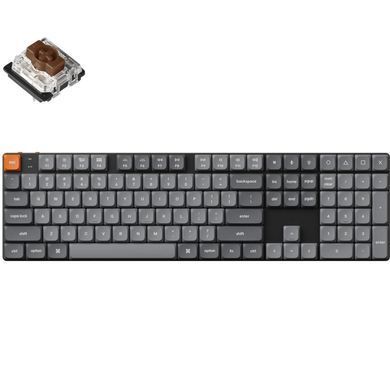 Клавіатура бездротова Keychron K5 Max, Gateron MX 2.0 Brown, Hot-Swap, RGB UA Black (K5M-H3-UA) [620414]