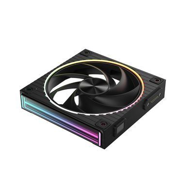 Корпусний вентилятор Zalman ZM-DF120 ARGB, 120мм, 800-2300rpm, 4pin, PWM, 3pin+5VARGB, 34,5dBa, POGO pin, Magnetic, чорний (ZM-DF120BLACK) [113938]