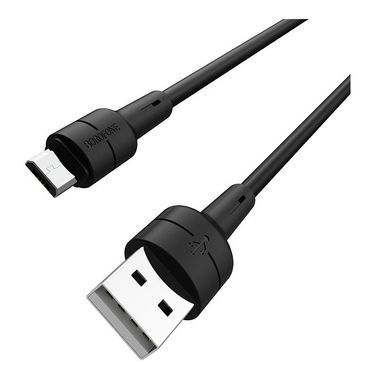 Кабель Borofone BX30 Silicone USB - micro USB (M/M), 1 м, Black (BX30MB) [604230]