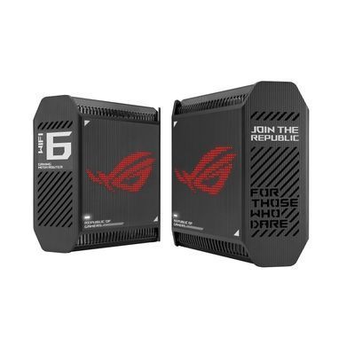 Система WiFi-Mesh ASUS ROG Rapture GT6 AX10000, 3xGE LAN, 1x2.5GE WAN, 1xUSB 3.2, 1мод, чорний (90IG07F0-MU9A10) [104583]