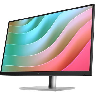 Монітор TFT 27" HP E27k G5, 4K UHD, IPS, HDMI, DP, USB-C, RJ-45, HAS, Pivot, кол, чорно-сріблястий (6N4C4AA) [400468]