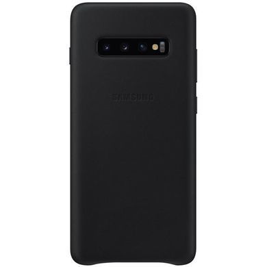 Чохол-накладка Samsung Leather Cover для Samsung Galaxy S10+ SM-G975 Black (EF-VG975LBEGRU) [602931]