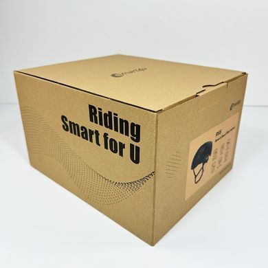 Захисний шолом Smart4u R55 (L) Black (58-62см), акустика, мікрофон, сигнали поворотів та стопів, додаток, пульт BR80 (ZHLIV-000R55-5340) [800039]