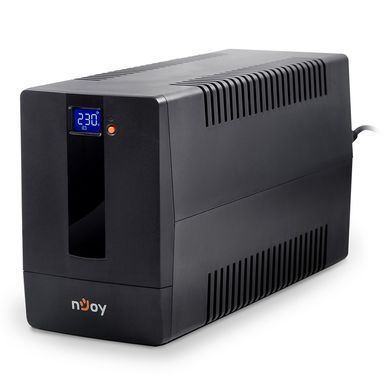 Джерело безперебійного живлення NJOY Horus Plus 1000 (PWUP-LI100H1-AZ01B), Lin.int., AVR, 4 x евро, USB, LCD, пластик (Horus Plus 1000 USB) [610747]