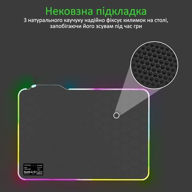 Ігрова поверхня Vertux Fluxpad Black (fluxpad.black) [606918]