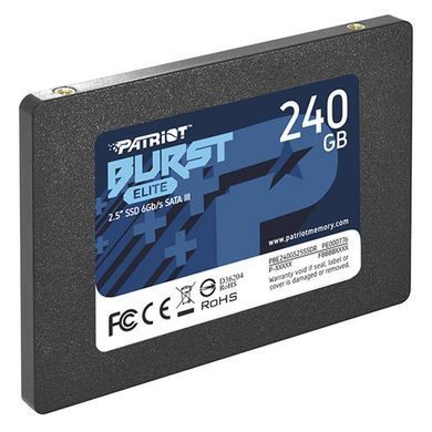 Накопичувач SSD 240GB Patriot Burst Elite 2.5" SATAIII TLC (PBE240GS25SSDR) [607886]