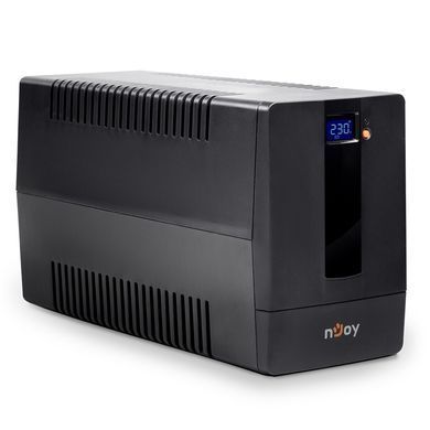 Джерело безперебійного живлення NJOY Horus Plus 1000 (PWUP-LI100H1-AZ01B), Lin.int., AVR, 4 x евро, USB, LCD, пластик (Horus Plus 1000 USB) [610747]