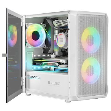 Корпус LogicConcept Portos ARGB Mini White без БЖ (AM-PORTOS-20-0000000-0002) [618922]