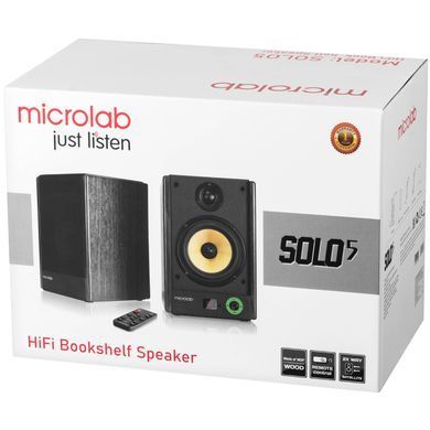 Акустична система 2.0 Microlab SOLO 5, 90Вт, темно-коричнева (SOLO5_V2) [404784]