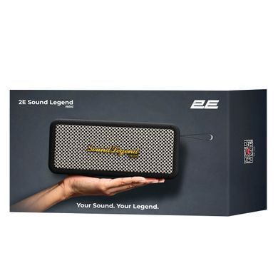 Портативна акустична система 2E SoundLegend Mini 40Вт, BT 5.3, TWS, FLAC, MP3, WAV, EQ, PowerBank, IPX6, Чорний (2E-BSSLMWBK) [114312]