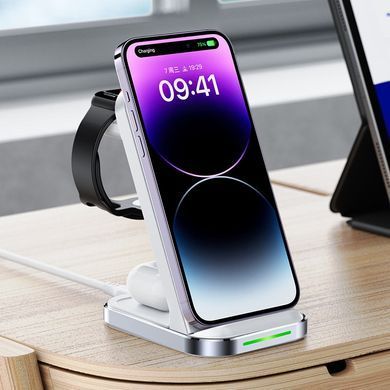 Зарядний пристрій Wireless QI 3in1 15W E15 Acefast (6974316281986) [402173]