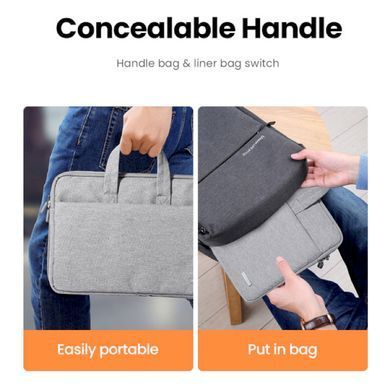 Сумка UGREEN LP437 Laptop Bag 15''-15.9'' (Gray) (UGR-30325) [805457]