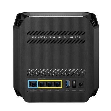 Система WiFi-Mesh ASUS ROG Rapture GT6 AX10000, 3xGE LAN, 1x2.5GE WAN, 1xUSB 3.2, 1мод, чорний (90IG07F0-MU9A10) [104583]