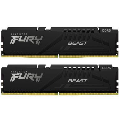 Пам'ять ПК Kingston DDR5 64GB KIT (32GBx2) 6000 FURY Beast EXPO (KF560C36BBEK2-64) [103897]
