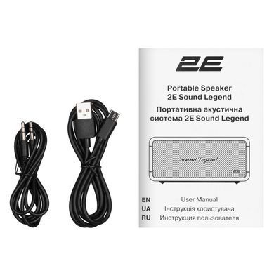 Портативна акустична система 2E SoundLegend Mini 40Вт, BT 5.3, TWS, FLAC, MP3, WAV, EQ, PowerBank, IPX6, Чорний (2E-BSSLMWBK) [114312]