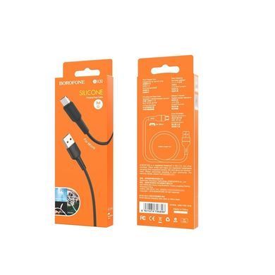 Кабель Borofone BX30 Silicone USB - micro USB (M/M), 1 м, Black (BX30MB) [604230]