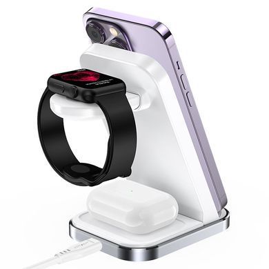 Зарядний пристрій Wireless QI 3in1 15W E15 Acefast (6974316281986) [402173]