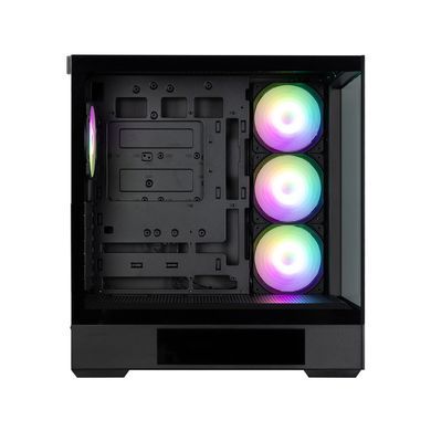Корпус Zalman P40 DS без БЖ, 2xUSB3.0, 1x Type C, 3x120мм ARGB Reverse, 1x120мм ARGB, VGA 420мм, LCS ready, TG Side/Front Panel, Display, ATX, чорний (P40DSBLACK) [111336]