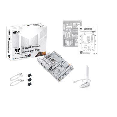 Материнcька плата ASUS TUF GAMING B850-PRO WIFI7 W NEO sAM5 B850 2xDDR5 M.2 HDMI DP Wi-Fi BT ATX білий (90MB1NW0-M0EAY0) [114004]