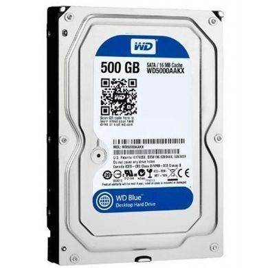 Накопичувач HDD SATA 500GB WD Blue 7200rpm 16MB (WD5000AAKX) Refurbished (WD5000AAKX_) [614614]