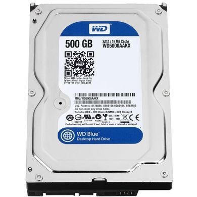 Накопичувач HDD SATA 500GB WD Blue 7200rpm 16MB (WD5000AAKX) Refurbished (WD5000AAKX_) [614614]
