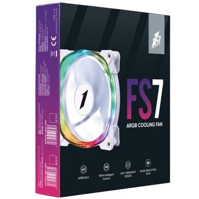 Вентилятор 1stPlayer FS7 White (FS7-WH-1IN1) [609132]