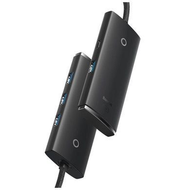 Концентратор Baseus USB 3.0 4xUSB 2.0m black (WKQX030201) [803577]