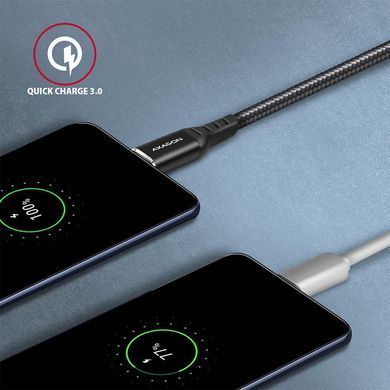 Кабель USB-C TO USB2.0 1M BLACK AXAGON (BUCM-AM10AB) [503610]