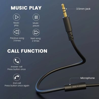 Гарнітура OneOdio Studio Hifi, 3,5мм/6,35мм, Black (Studio Hifi Black) [404480]