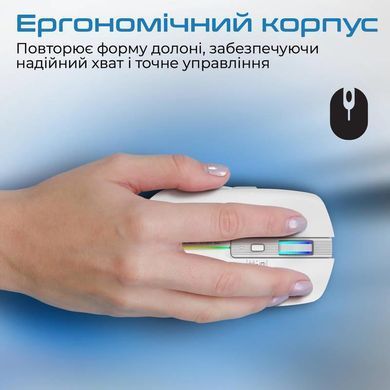 Миша бездротова Promate Kitt White (kitt.white) [606678]