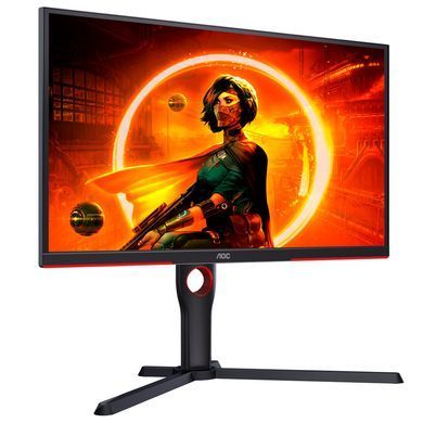 Монітор TFT 24.5" AOC, VA, 240Гц, 0,5 мс, 2х HDMI, DP, USB-hub, HAS, Pivot, чорний (25G3ZM/BK) [402765]