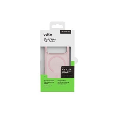Чохол Belkin для iPhone 17 Pro, Magnetic Protective Grip, Pink (MSA035HQPK) [111900]