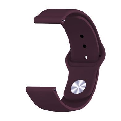 Силіконовий ремінець BeCover для Xiaomi Amazfit Bip/Bip Lite/Bip S Lite/GTR 42mm/GTS/TicWatch S2/TicWatch E Purple-Wine (706198) [604730]