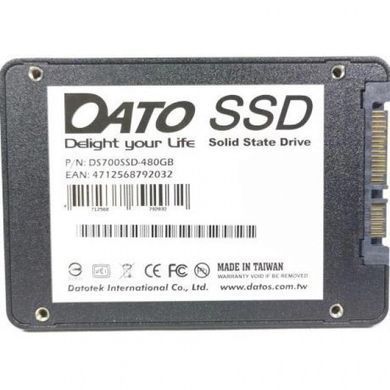Накопичувач SSD 480GB Dato DS700 2.5" SATAIII TLC (DS700SSD-480GB) [607870]