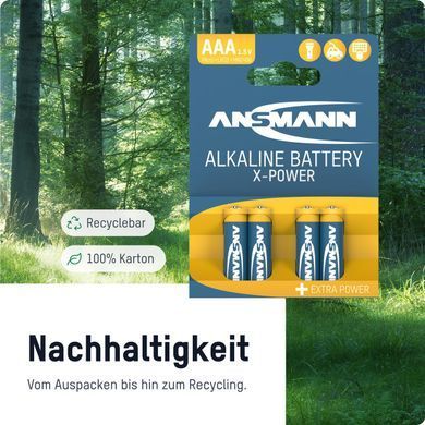 Батарейка Ansmann X-Power AAA/LR03 BL 4шт (5015653) [618261]