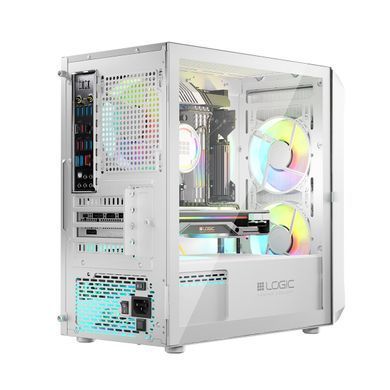 Корпус LogicConcept Portos ARGB Mini White без БЖ (AM-PORTOS-20-0000000-0002) [618922]