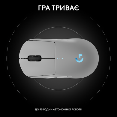 Миша Logitech G PRO 2 Wireless LIGHTSPEED - WHITE (L) (910-007302) [200843]