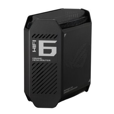 Система WiFi-Mesh ASUS ROG Rapture GT6 AX10000, 3xGE LAN, 1x2.5GE WAN, 1xUSB 3.2, 1мод, чорний (90IG07F0-MU9A10) [104583]