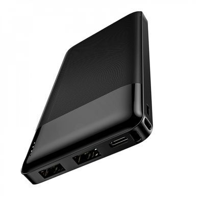 Зовнішній акумулятор HOCO J72 Easy travel power bank(10000mAh) Black (6931474738370) [806295]