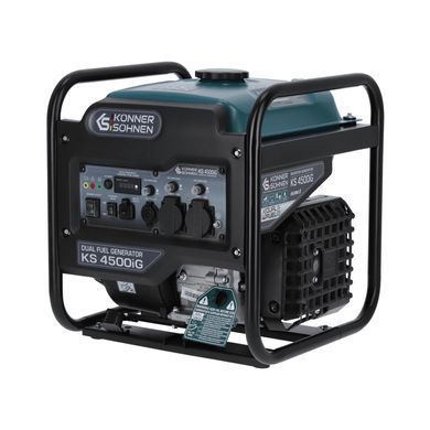 Генератор газобензиновий інверторний Konner&Sohnen KS 4500iG, 230В, 4.5кВт, ручний стартер, 33.5кг (KS4500IG) [111549]